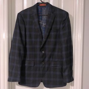 TALLIA brown and blue blazer